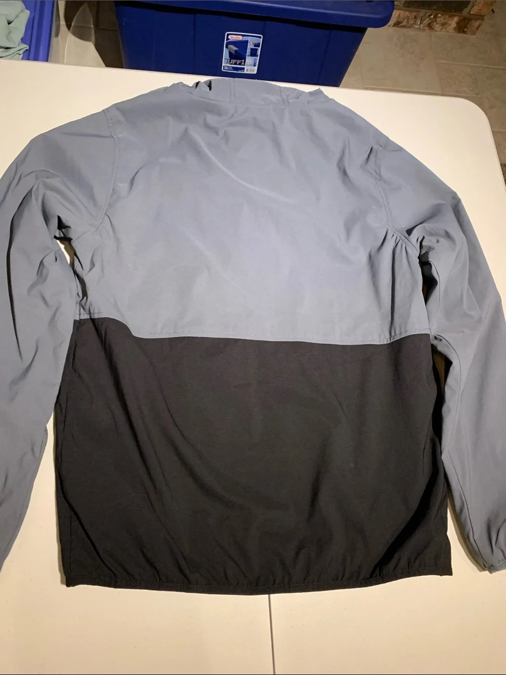 Hurley Men's Two-Tone Hooded Jacket in Gray and Black